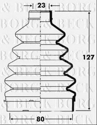 BORG & BECK bcb6099 -  Пыльник, приводной вал